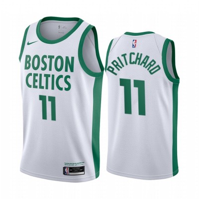 Nike Boston Celtics #11 Payton Pritchard White NBA Swingman 2020-21 City Edition Jersey Men's